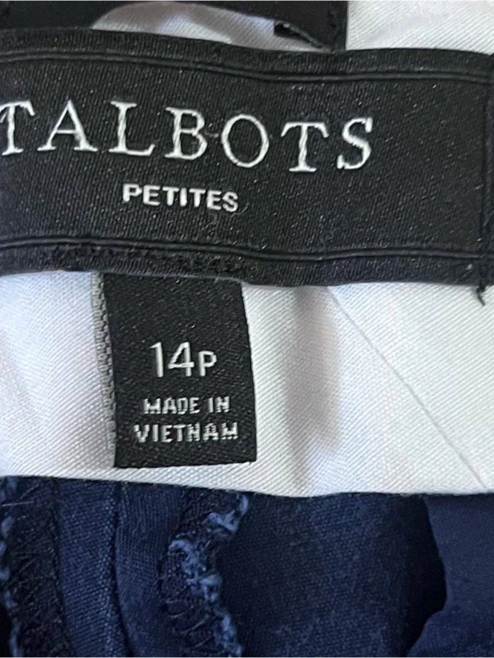 Talbots Petite Navy Blue Women's Pants - Classic Navy